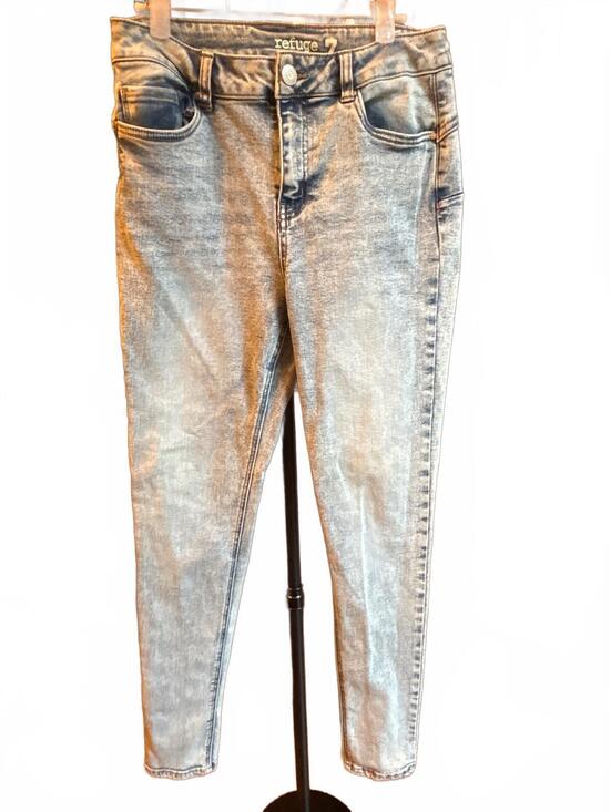 Refuge Denim - Refuge Acid Wash Toothpick Jeans